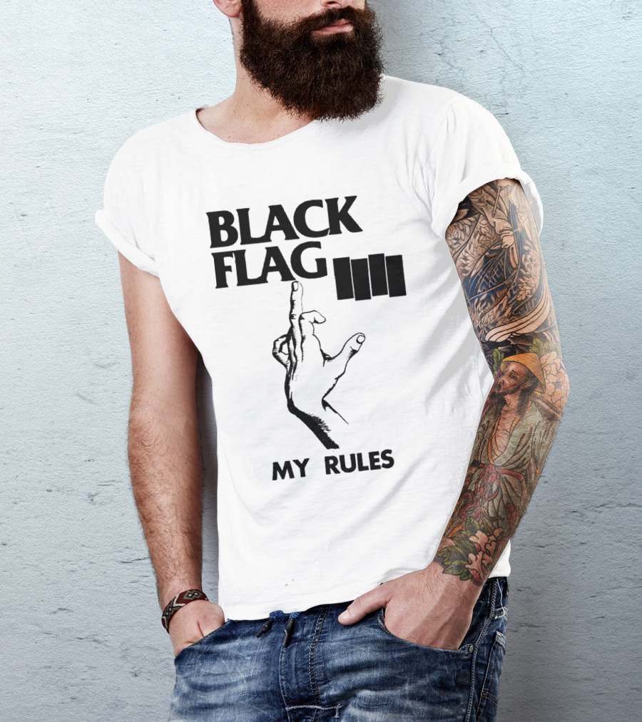 Black Flag My Rules T-Shirt