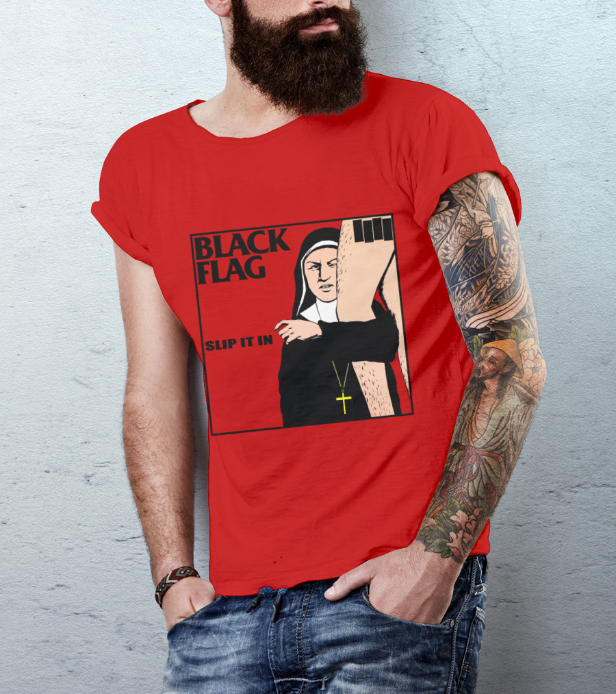 Black Flag Slip It In Album Cover T-Shirt