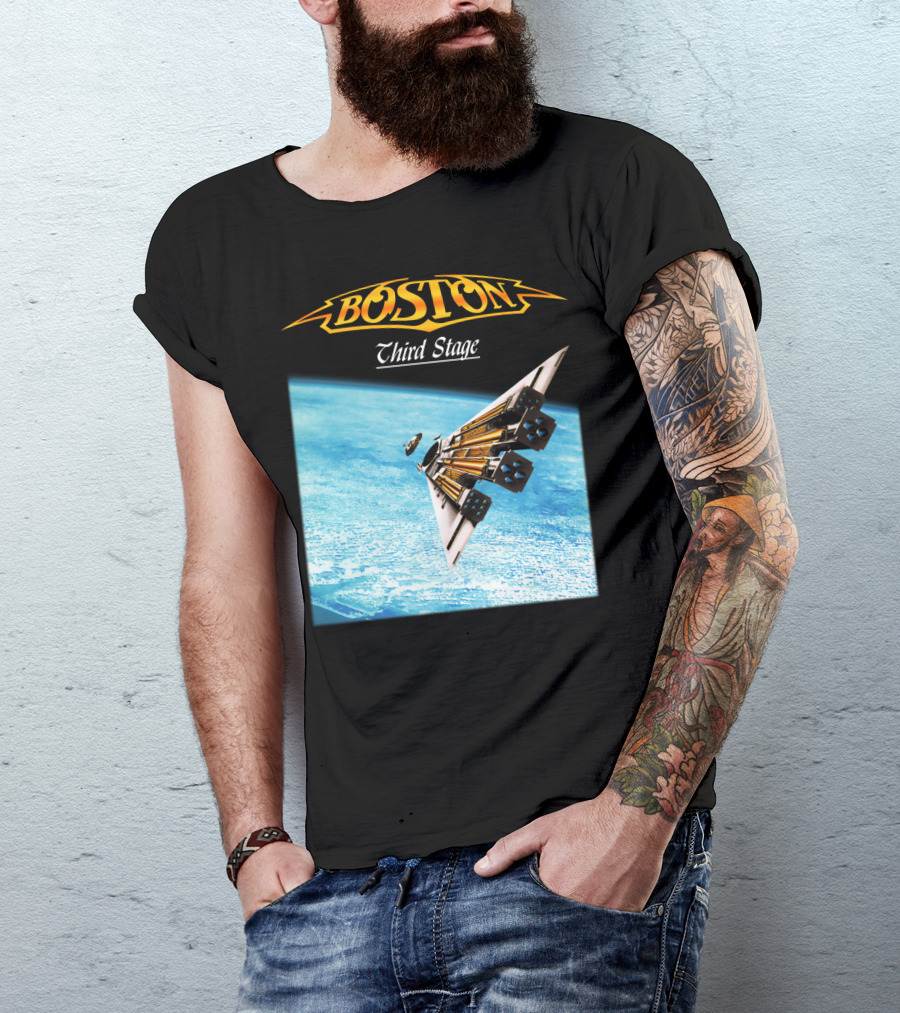 Boston Third Stage Spaceship Album Cover T-Shirt
