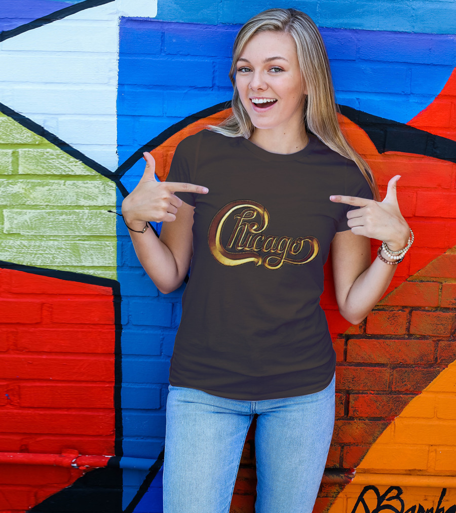 Chicago Gold Script T-Shirt