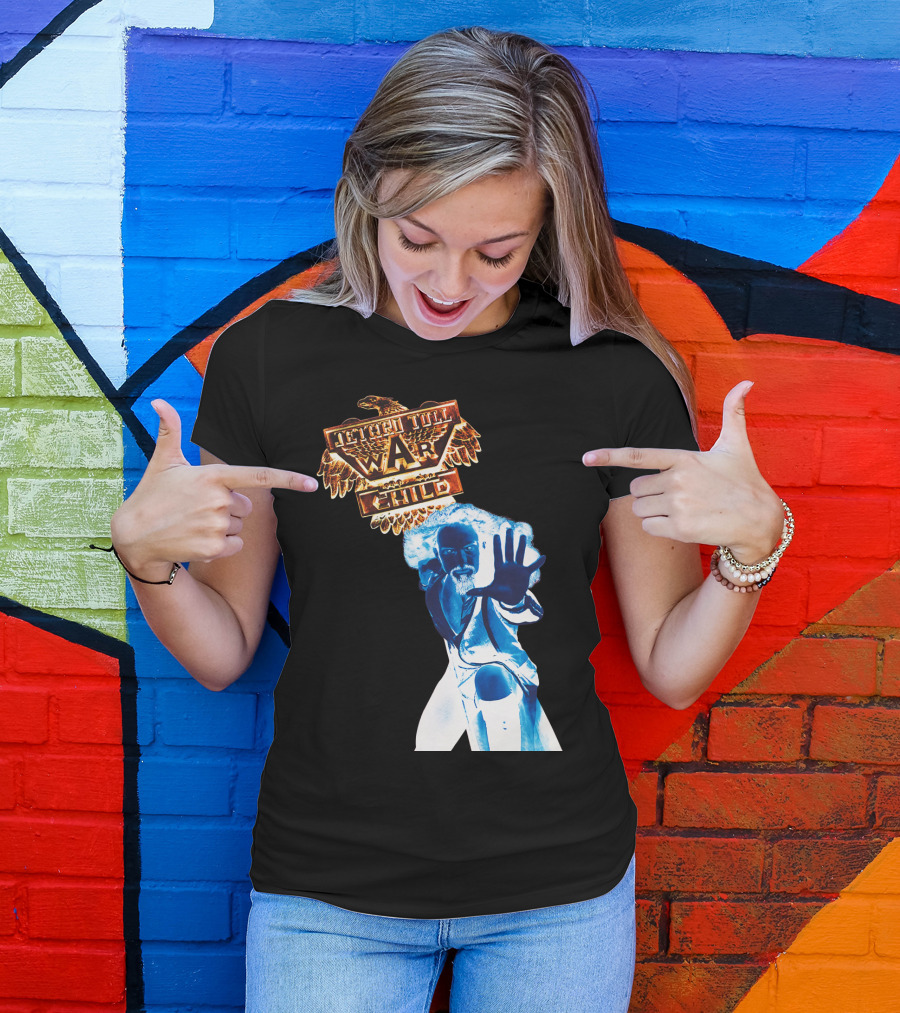 Jethro Tull War Child Blue Figure Eagle T-Shirt