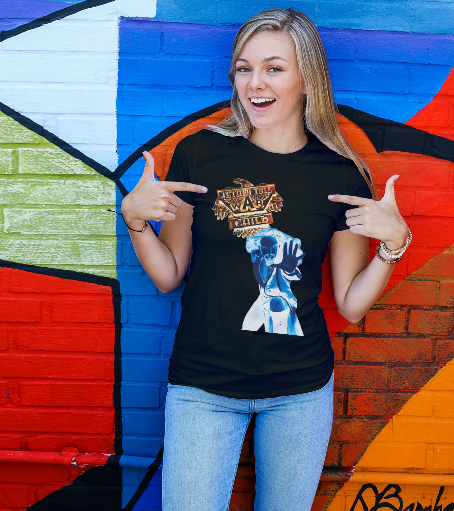 Jethro Tull War Child Blue Figure Eagle T-Shirt