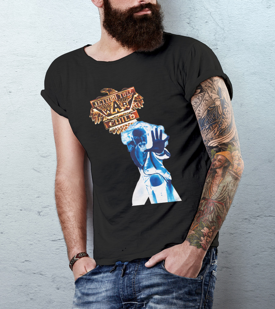 Jethro Tull War Child Blue Figure Eagle T-Shirt