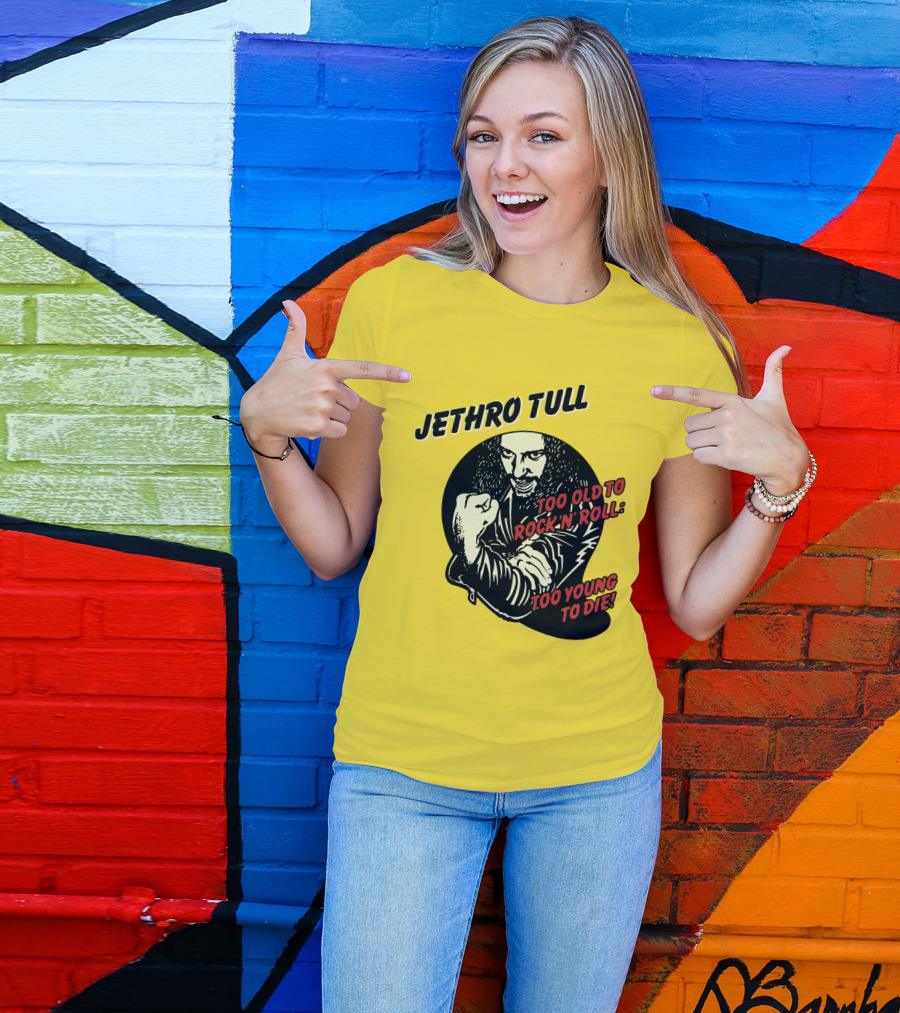 Jethro Tull Too Old To Rock 'N' Roll Too Young To Die T-Shirt