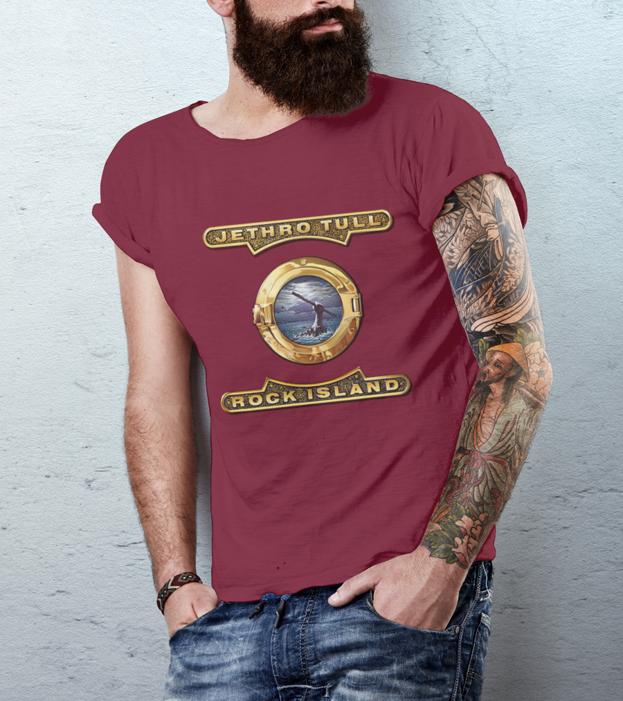 Jethro Tull Rock Island Porthole Album Cover T-Shirt