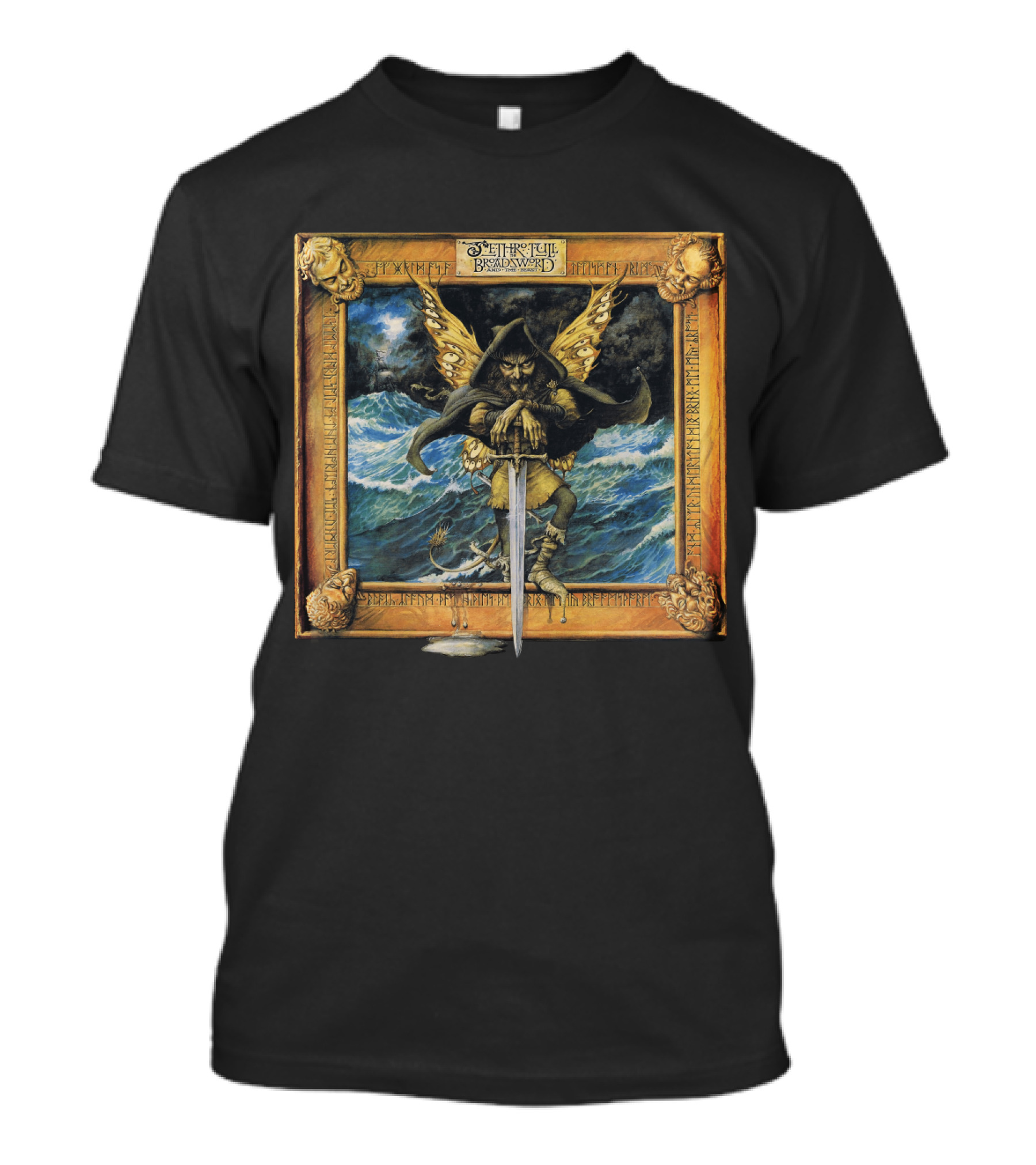 JT 23 Bet The Broadsword Warrior Holding Sword At Sea T-Shirt