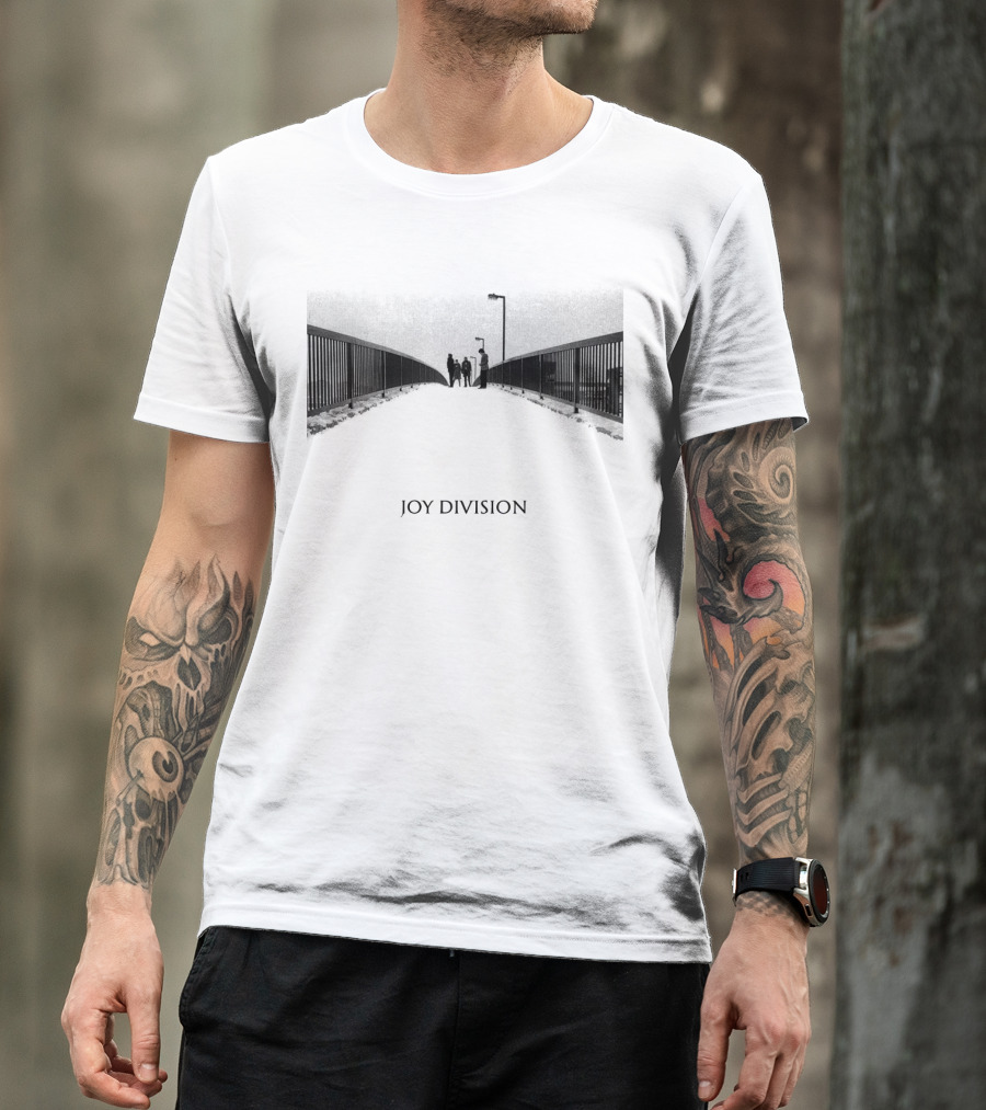 Joy Division Unknown Pleasures Bridge Scene T-Shirt
