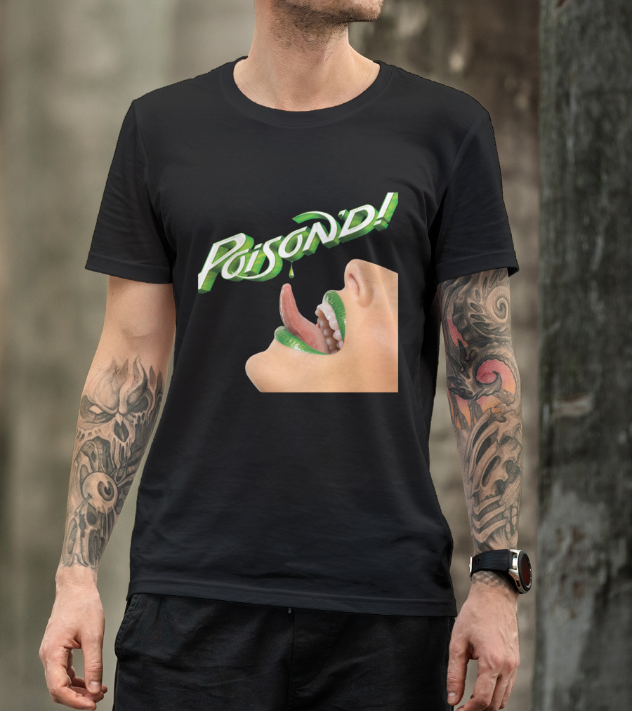 Poison'd Licking Green Lips T-Shirt
