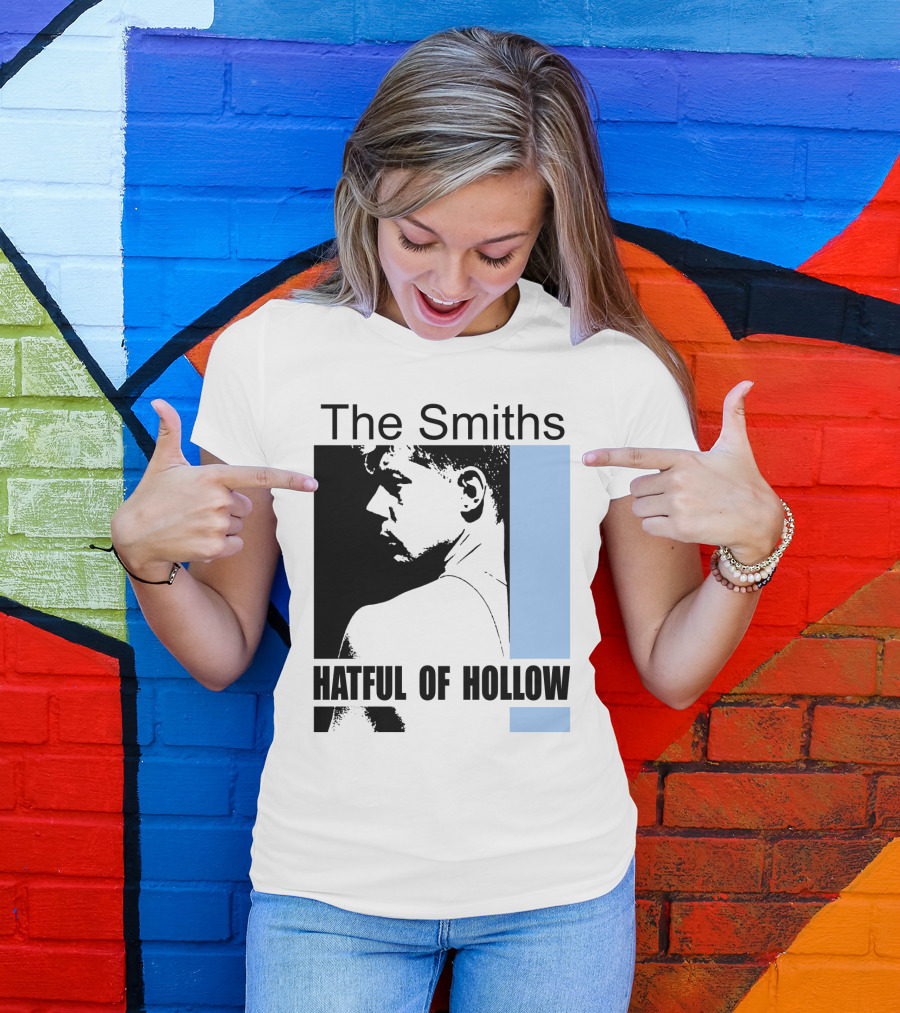 The Smiths Hatful Of Hollow Album Cover Art Black And Blue Silhouette T-Shirt