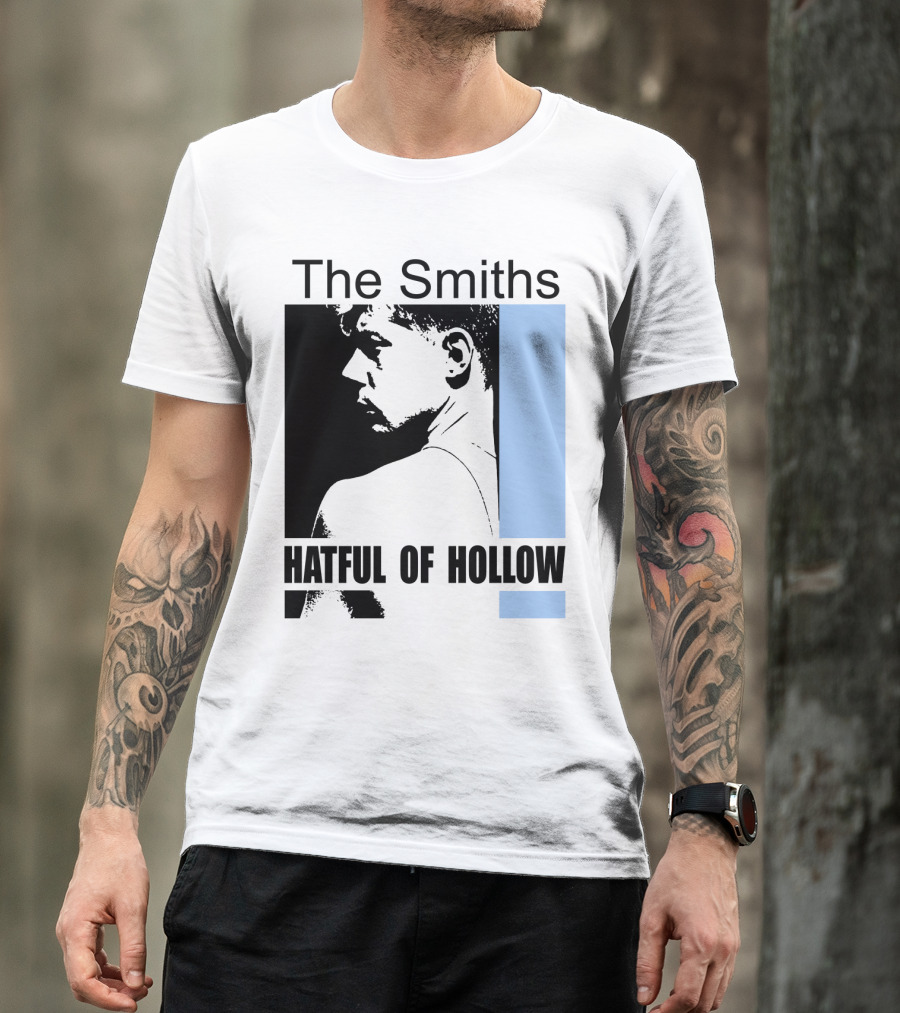 The Smiths Hatful Of Hollow Album Cover Art Black And Blue Silhouette T-Shirt
