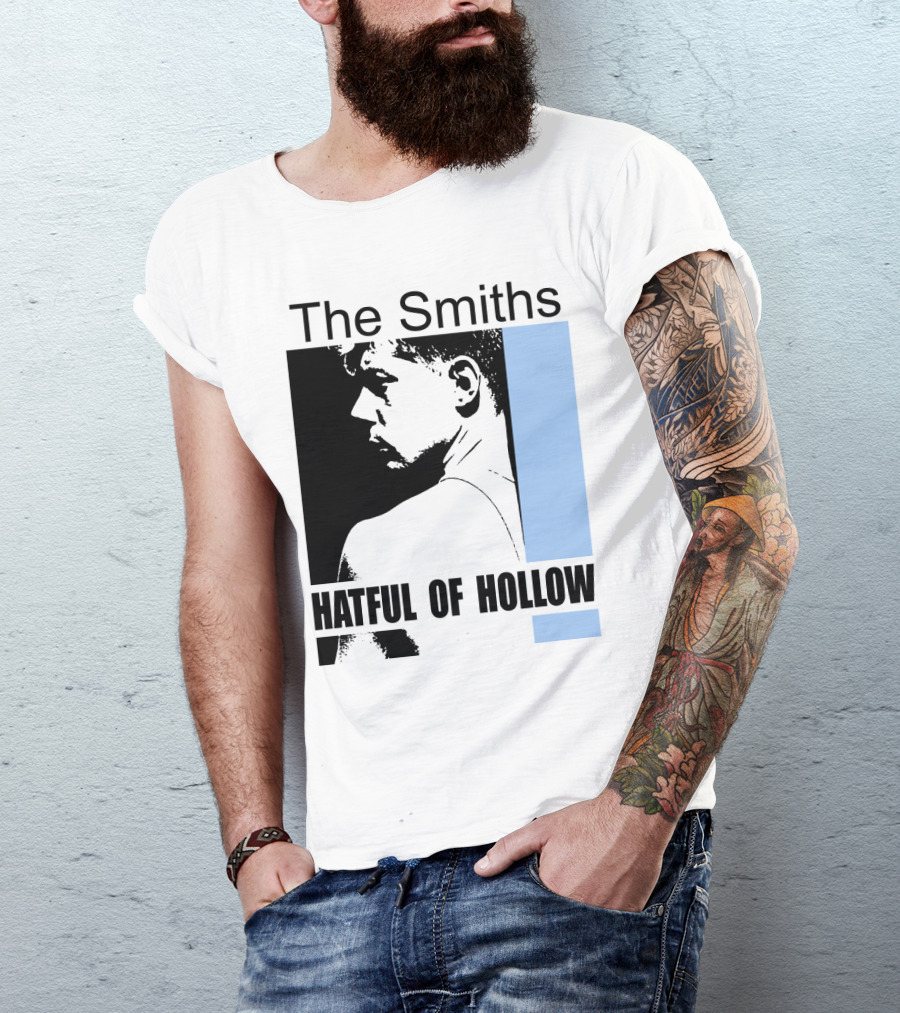 The Smiths Hatful Of Hollow Album Cover Art Black And Blue Silhouette T-Shirt
