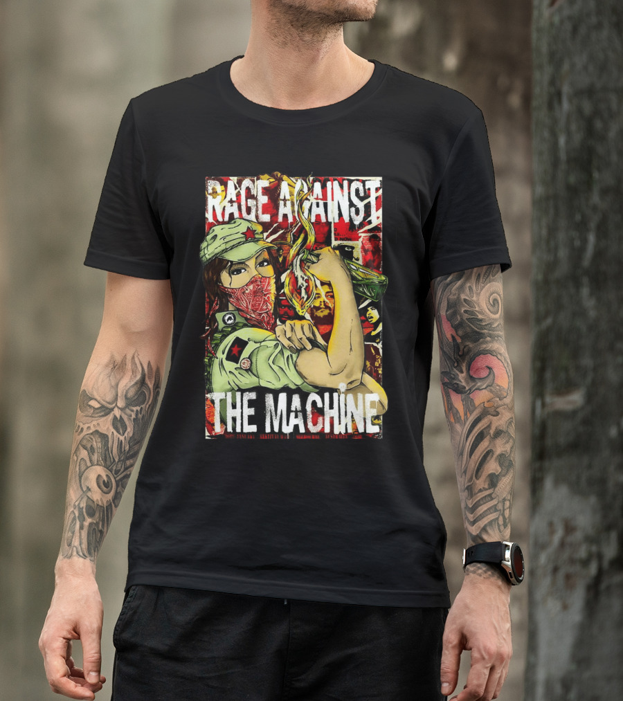 Rage Against The Machine Revolutionary Poster Style Artwork T-Shirt