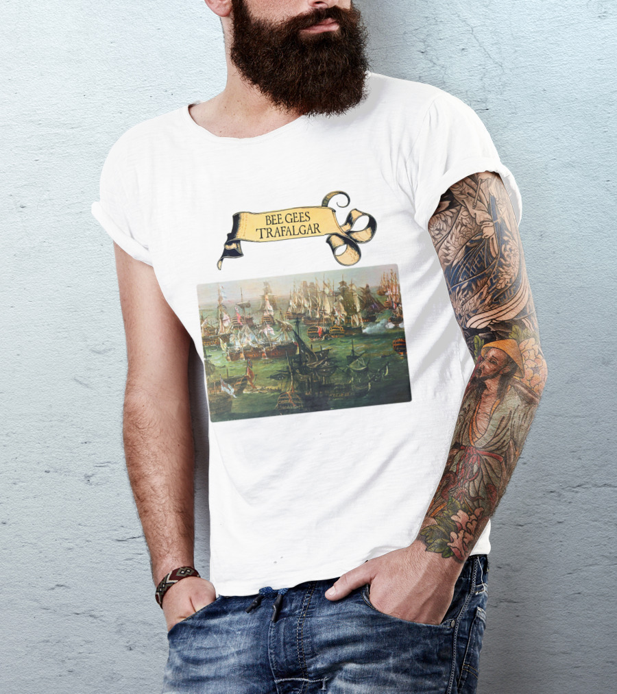 Bee Gees Trafalgar Naval Battle Scene T-Shirt