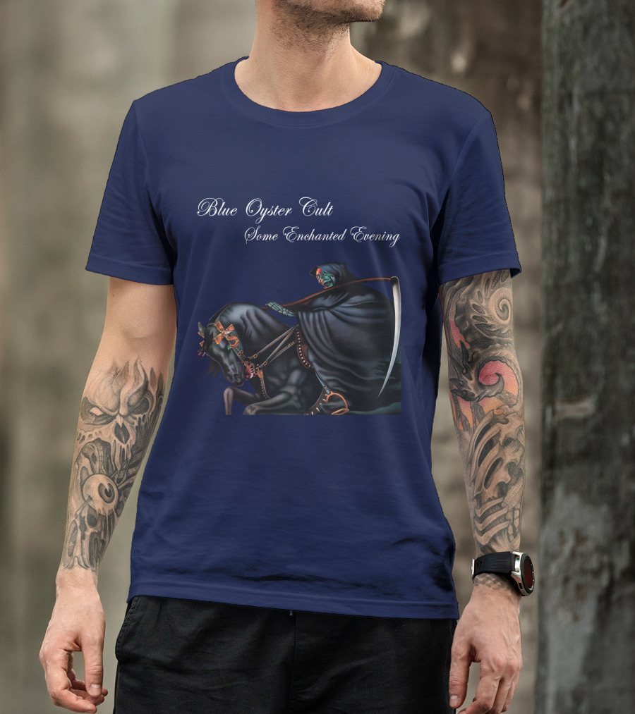 Blue Oyster Cult Some Enchanted Evening Rider With Scythe T-Shirt