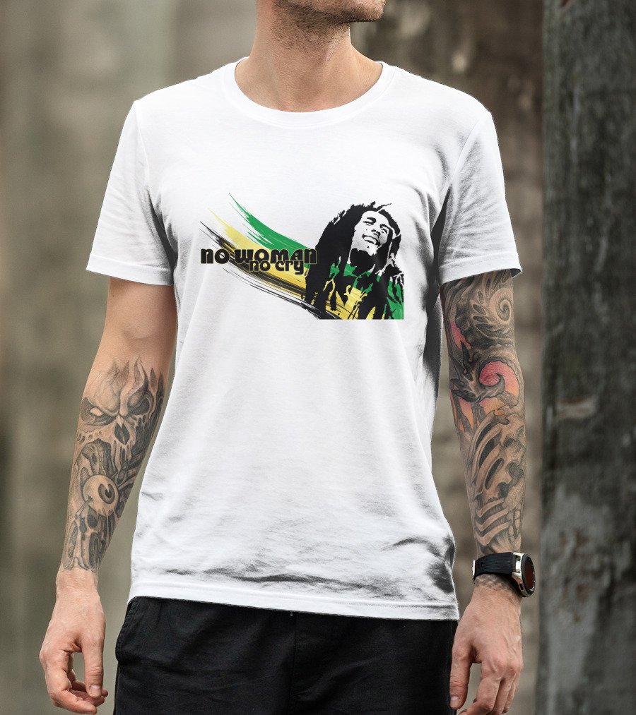 No Woman No Cry Rasta Colors T-Shirt