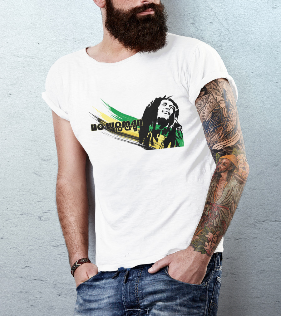 No Woman No Cry Rasta Colors T-Shirt