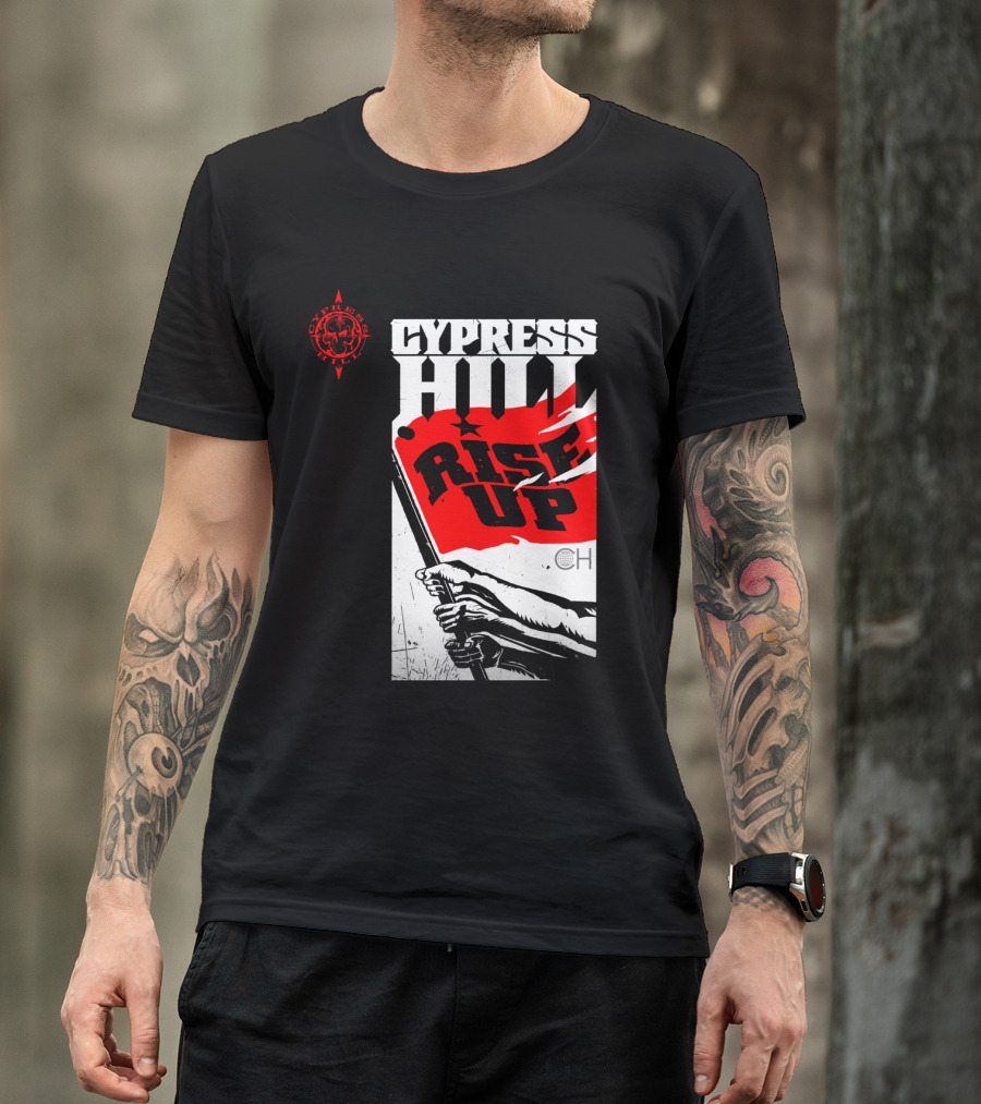 Cypress Hill Rise Up Red Flag Image Cph T-Shirt