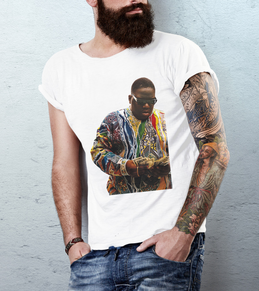 Colorful Sweater Money Counting Sunglasses T-Shirt