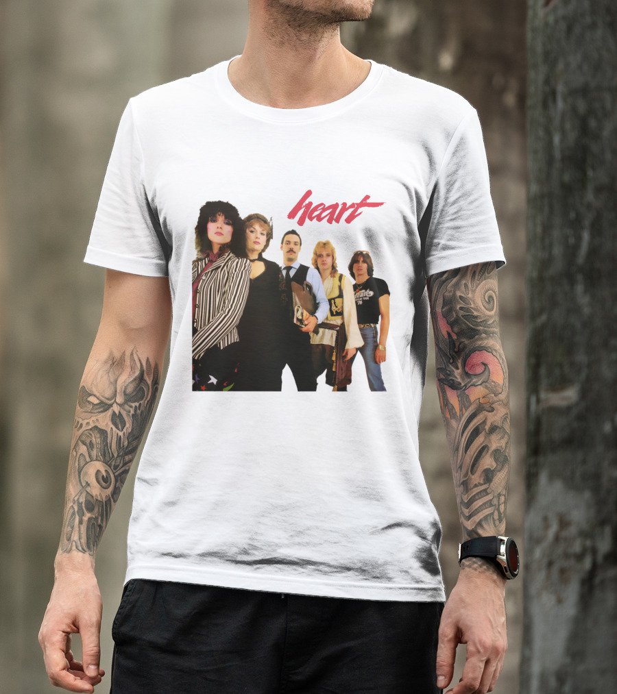 Heart Band Group Photo Lineup T-Shirt