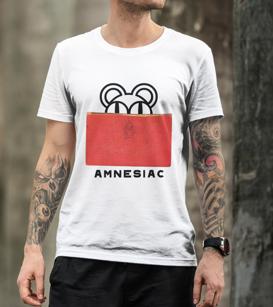 Amnesiac Radiohead Bear And Book T-Shirt
