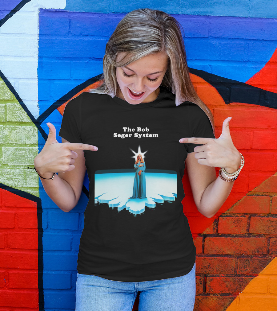 The Bob Seger System Blue Figure Radiant Island T-Shirt