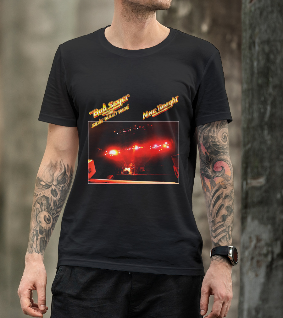 Bob Seger & The Silver Bullet Band Nine Tonight Concert Lights T-Shirt