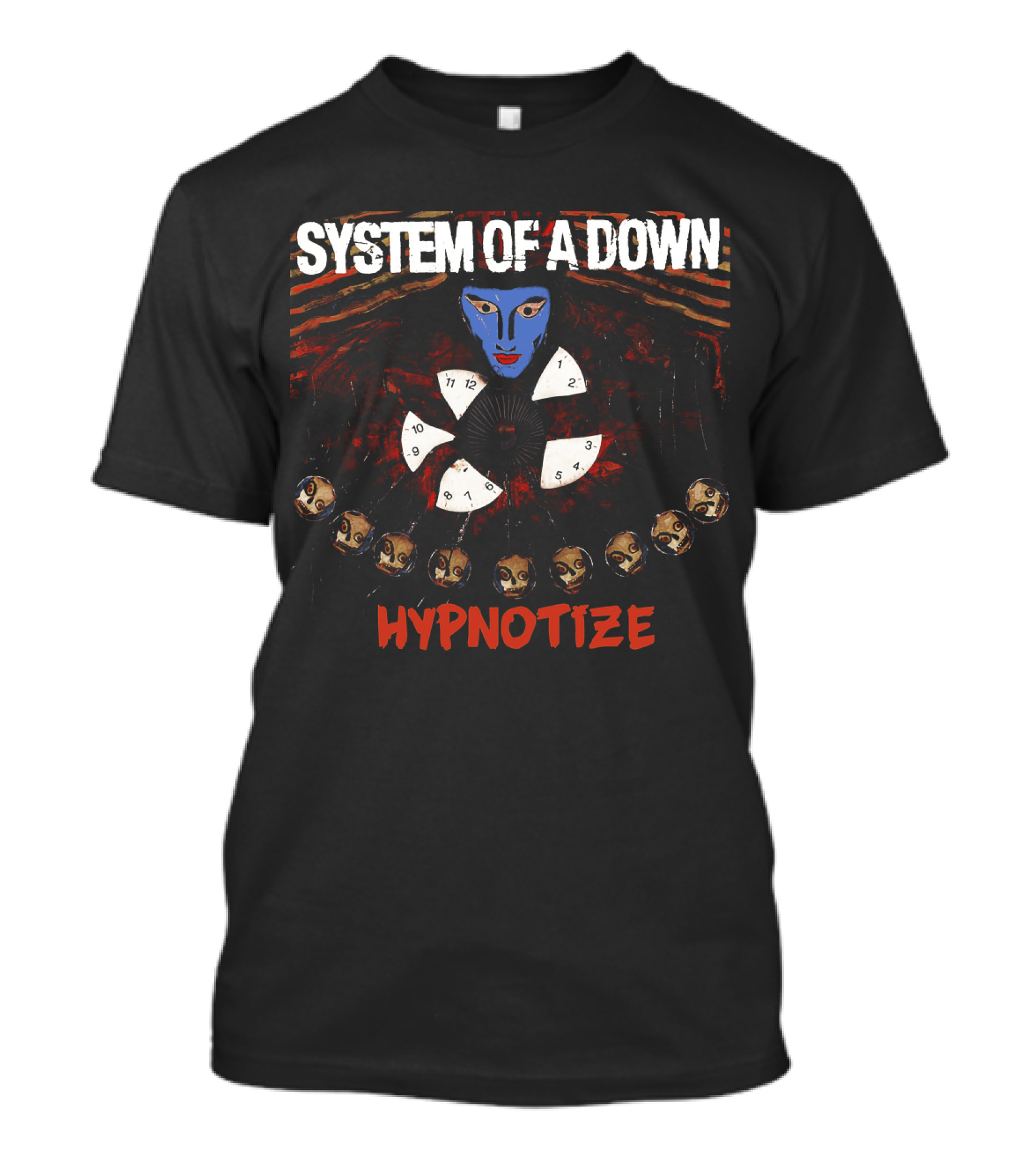 System Of A Down Hypnotize Face Clock T-Shirt