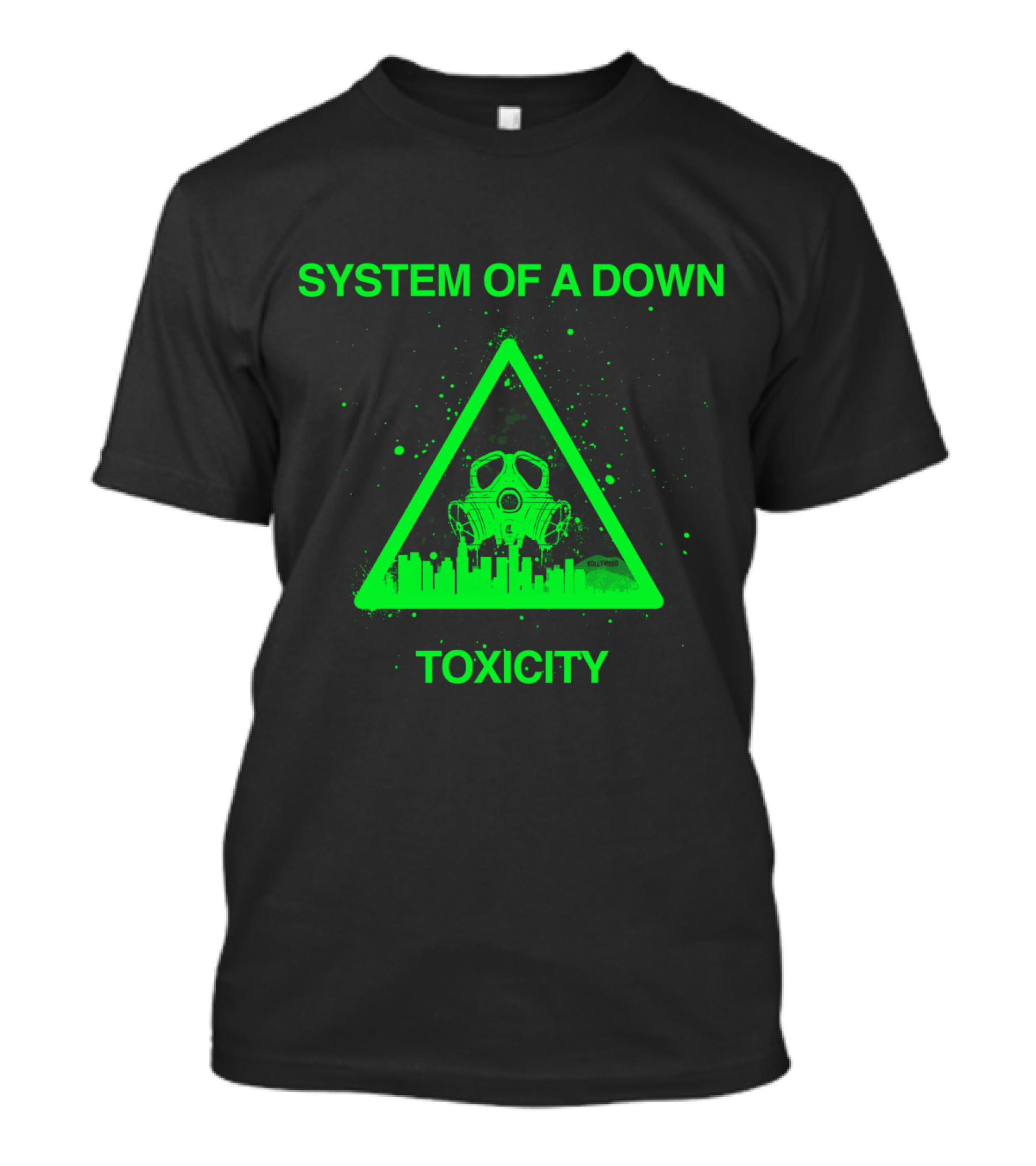 System Of A Down Toxicity Gas Mask Triangle T-Shirt