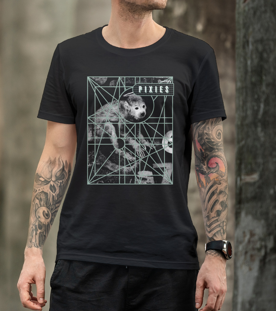 Pixies Geometric Abstract Lines And Circles T-Shirt