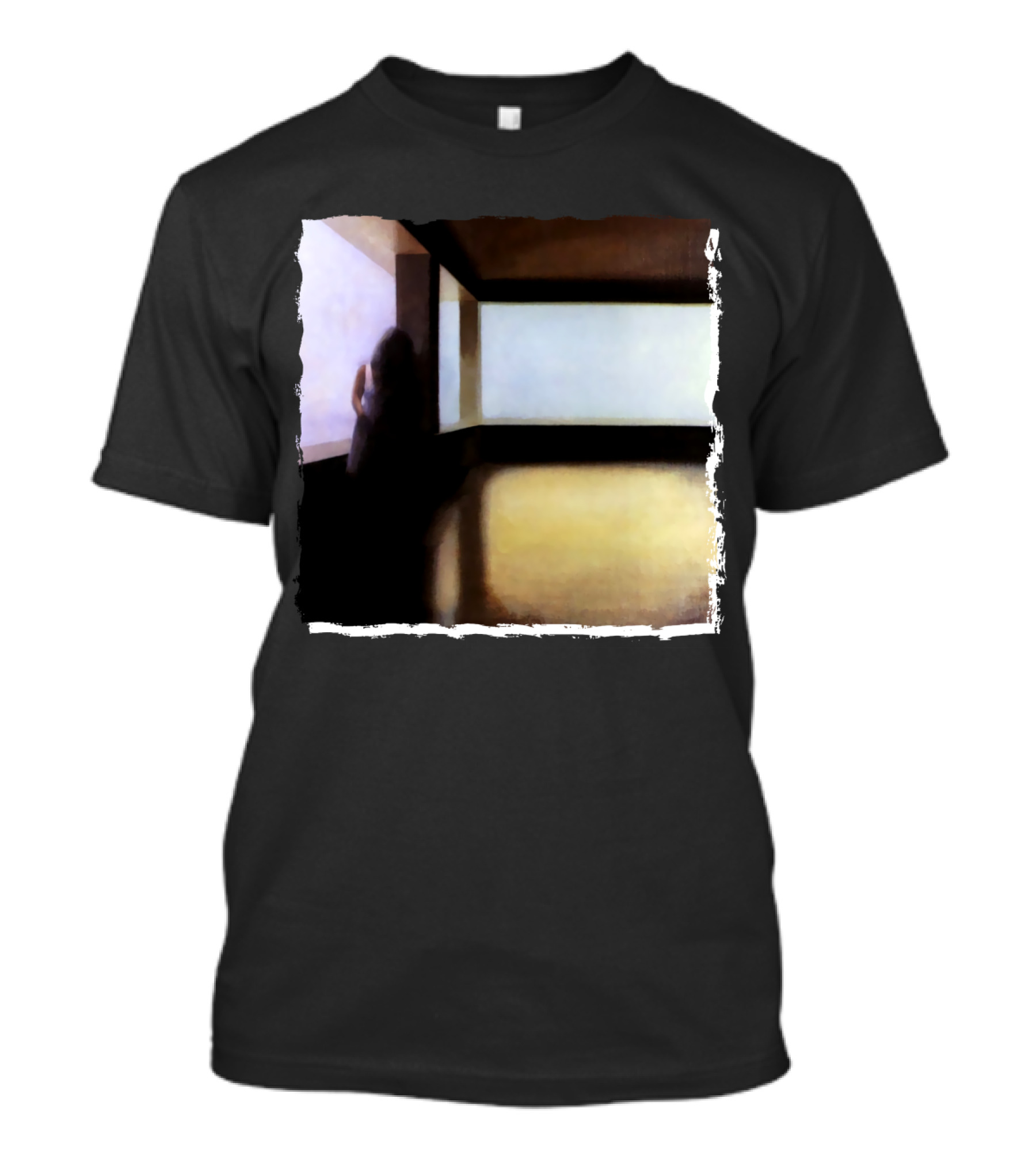 Mysterious Shadow By The Window T-Shirt