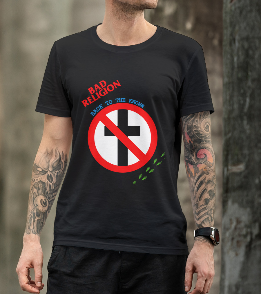 Bad Religion Back To The Known Crossed Out Cross T-Shirt