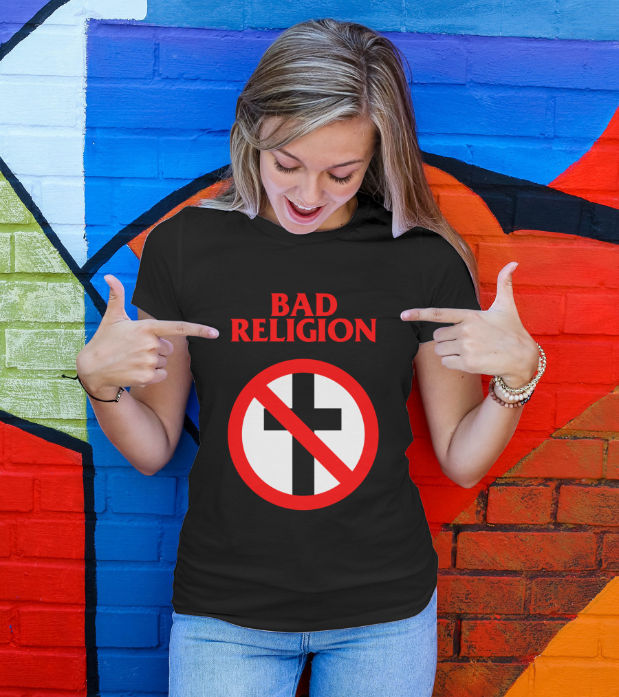 Bad Religion No Cross Symbol Iconic Punk Band T-Shirt