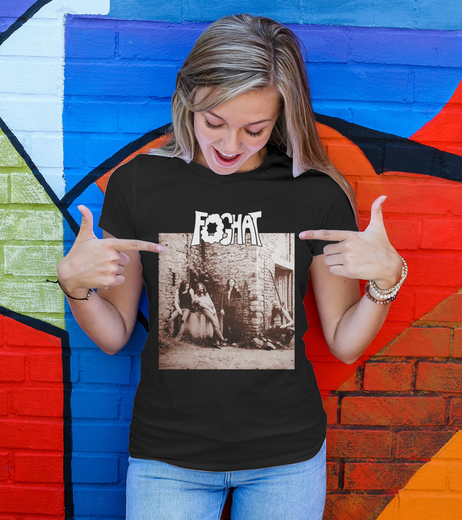 Foghat Band Vintage Wall Background Retro Photo T-Shirt