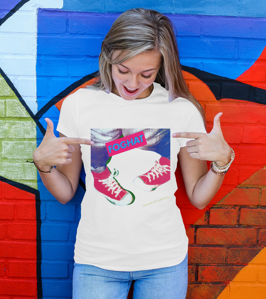 Foghat Shoes Vintage Style Retro Sneakers T-Shirt