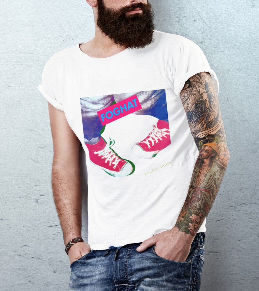 Foghat Shoes Vintage Style Retro Sneakers T-Shirt