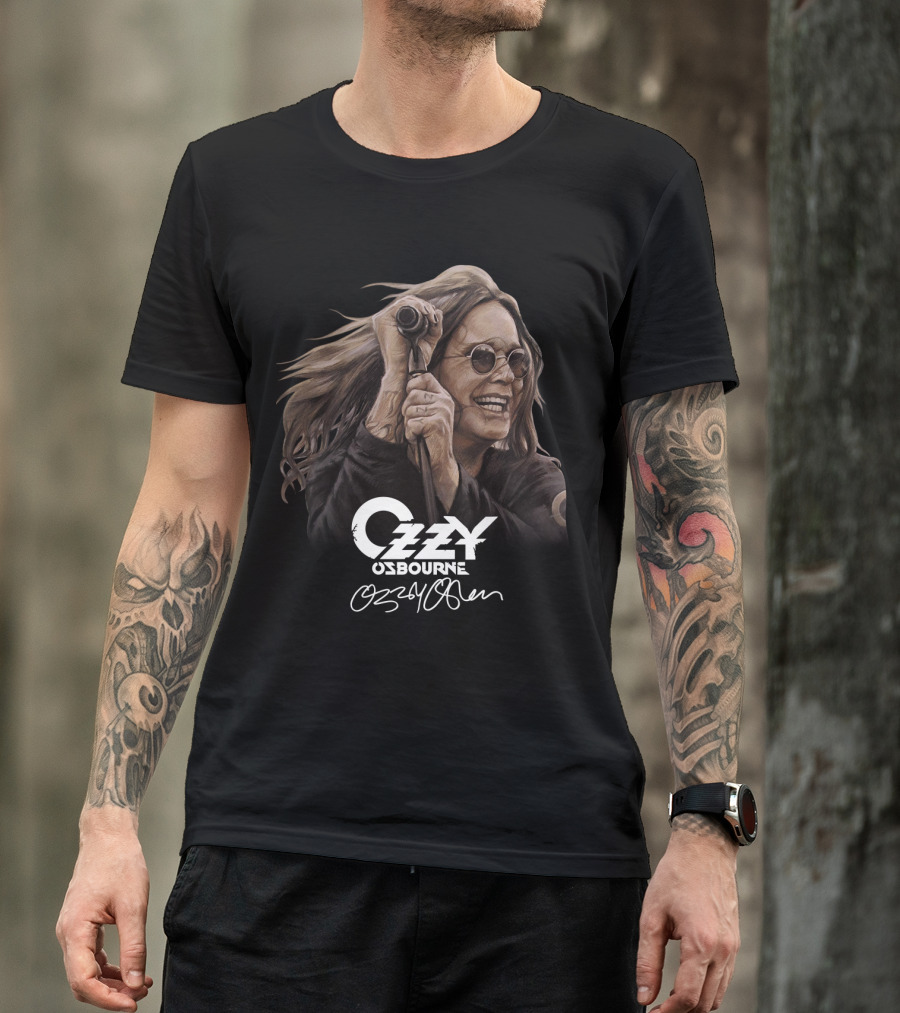 Ozzy Osbourne 20 Portrait With Signature T-Shirt