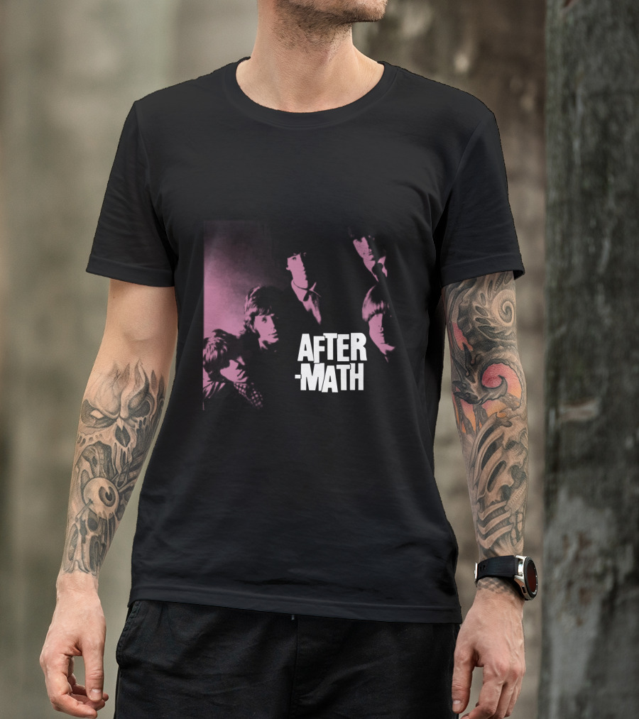 Rolling Stones Aftermath Band Photo Pink 60S Style T-Shirt