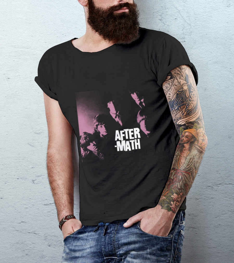 Rolling Stones Aftermath Band Photo Pink 60S Style T-Shirt