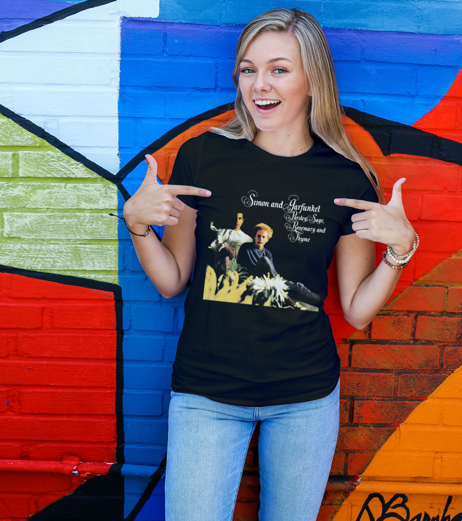 Simon And Garfunkel Parsley Sage Rosemary And Thyme Album Cover T-Shirt