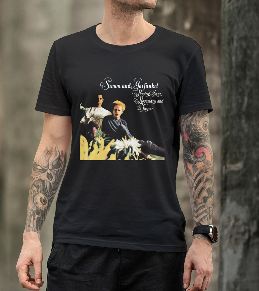 Simon And Garfunkel Parsley Sage Rosemary And Thyme Album Cover T-Shirt