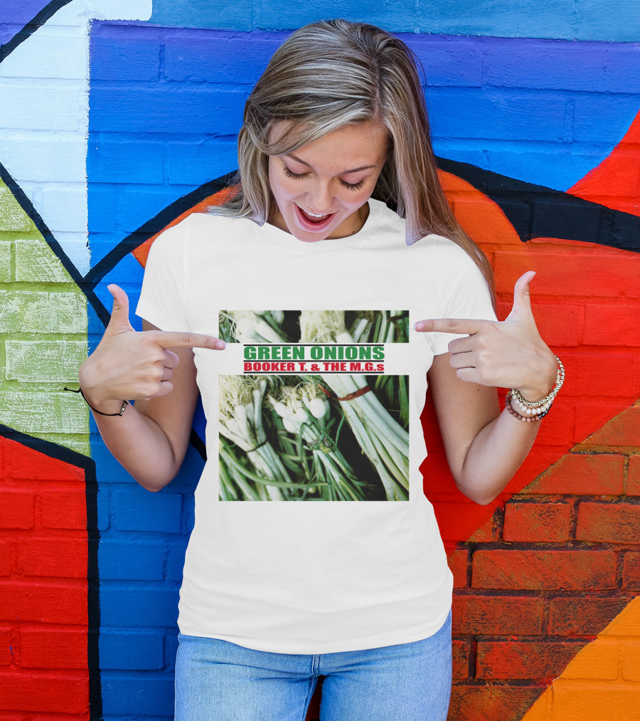 Green Onions Booker T. And The M.G.'s Album Cover With Green Onions Image T-Shirt