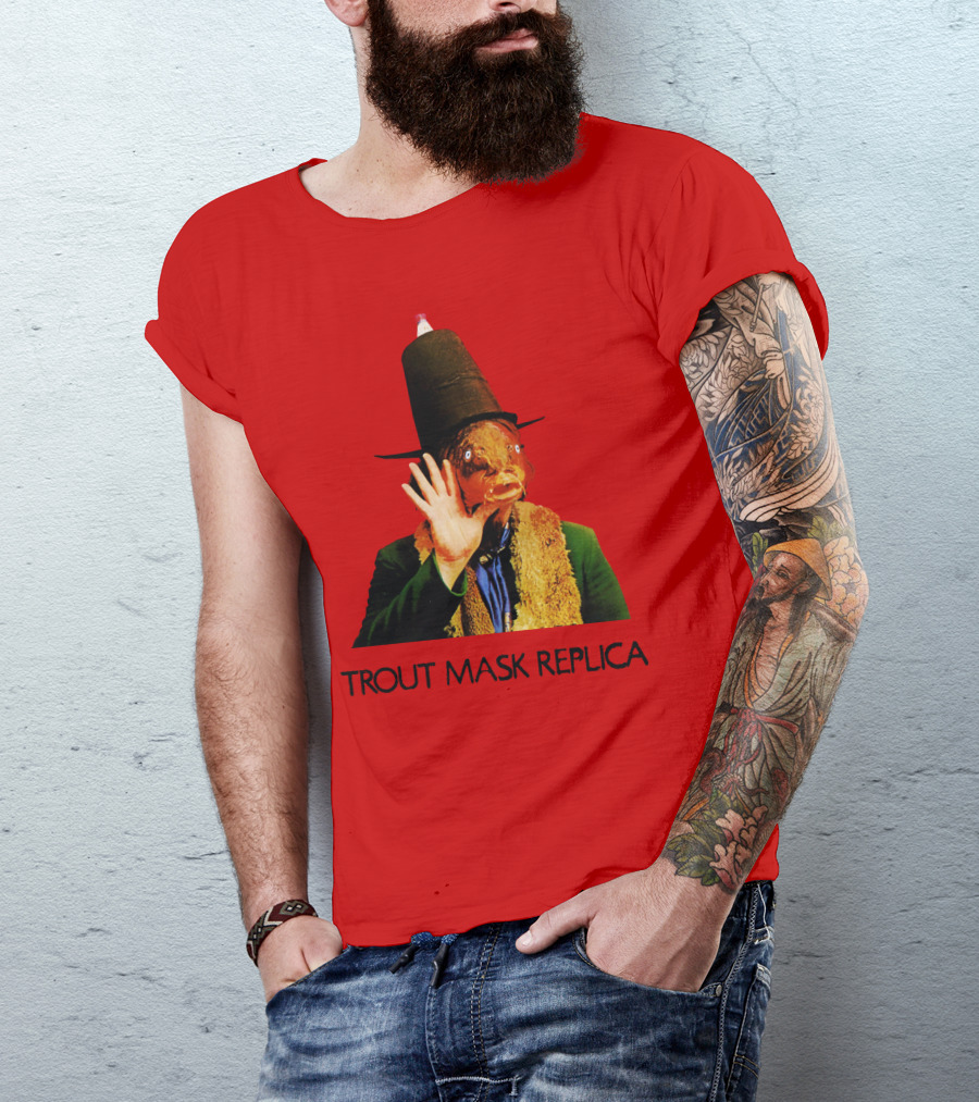Captain Beefheart Trout Mask Replica Surreal Fish Head T-Shirt
