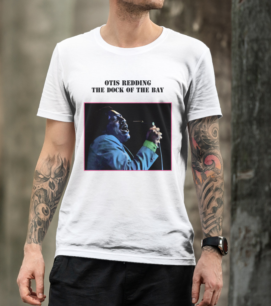 OTIS REDDING THE DOCK OF THE BAY 1968 Blue Suit Performance T-Shirt