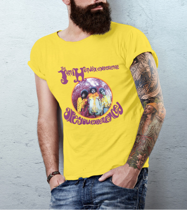 The Jimi Hendrix Experience Are You Experienced Psychedelic Band Image T-Shirt