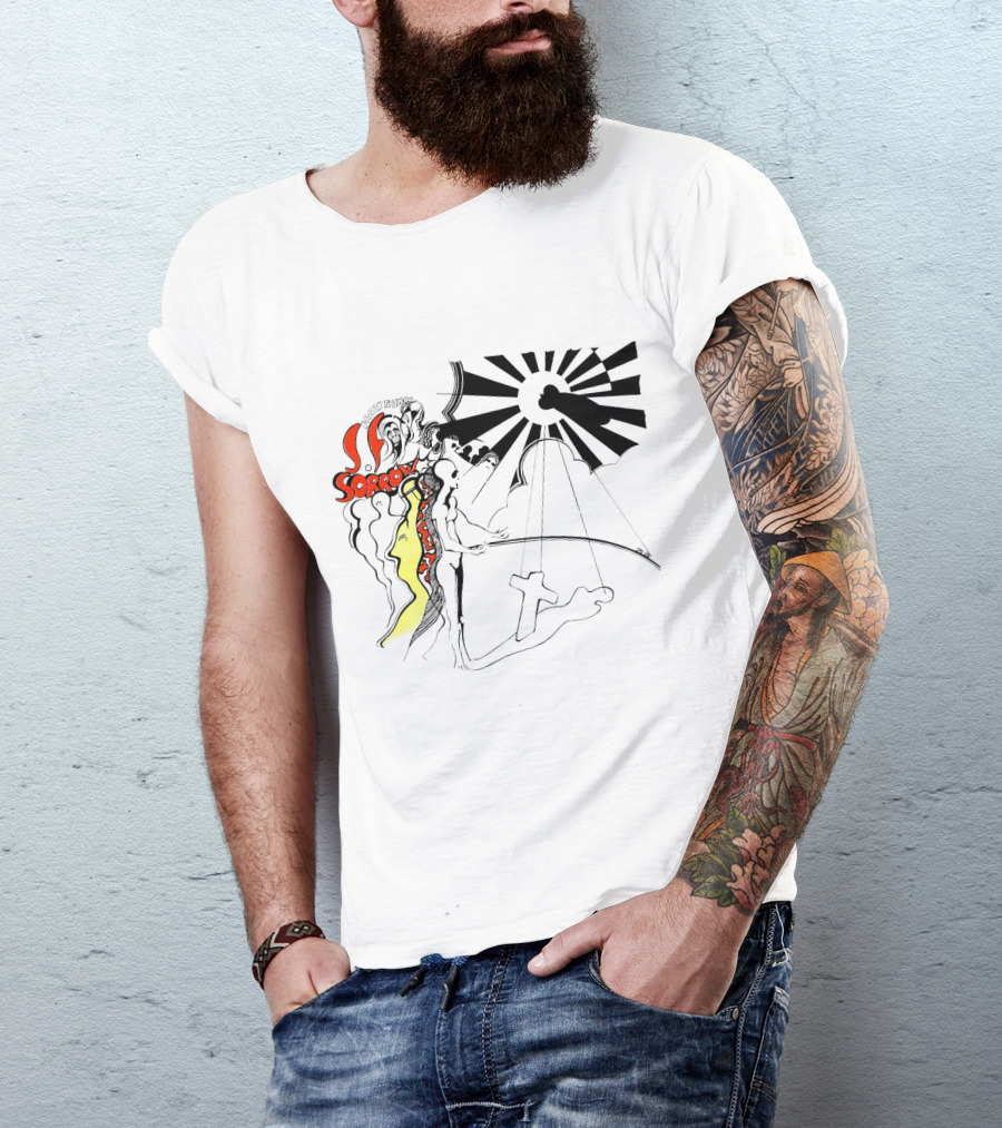 The Pretty Things SF Sorrow Psychedelic Cloud Sun Cross T-Shirt