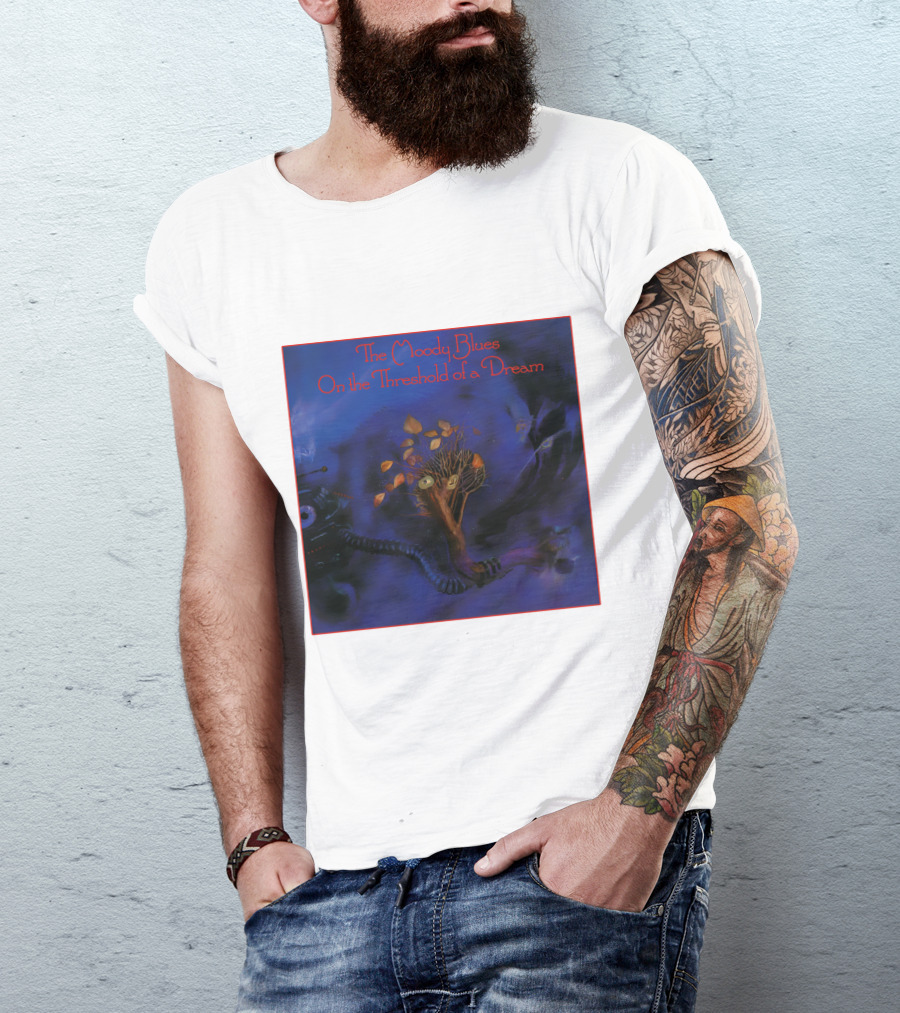 The Moody Blues On The Threshold Of A Dream Album Art With Tree And Cosmic T-Shirt