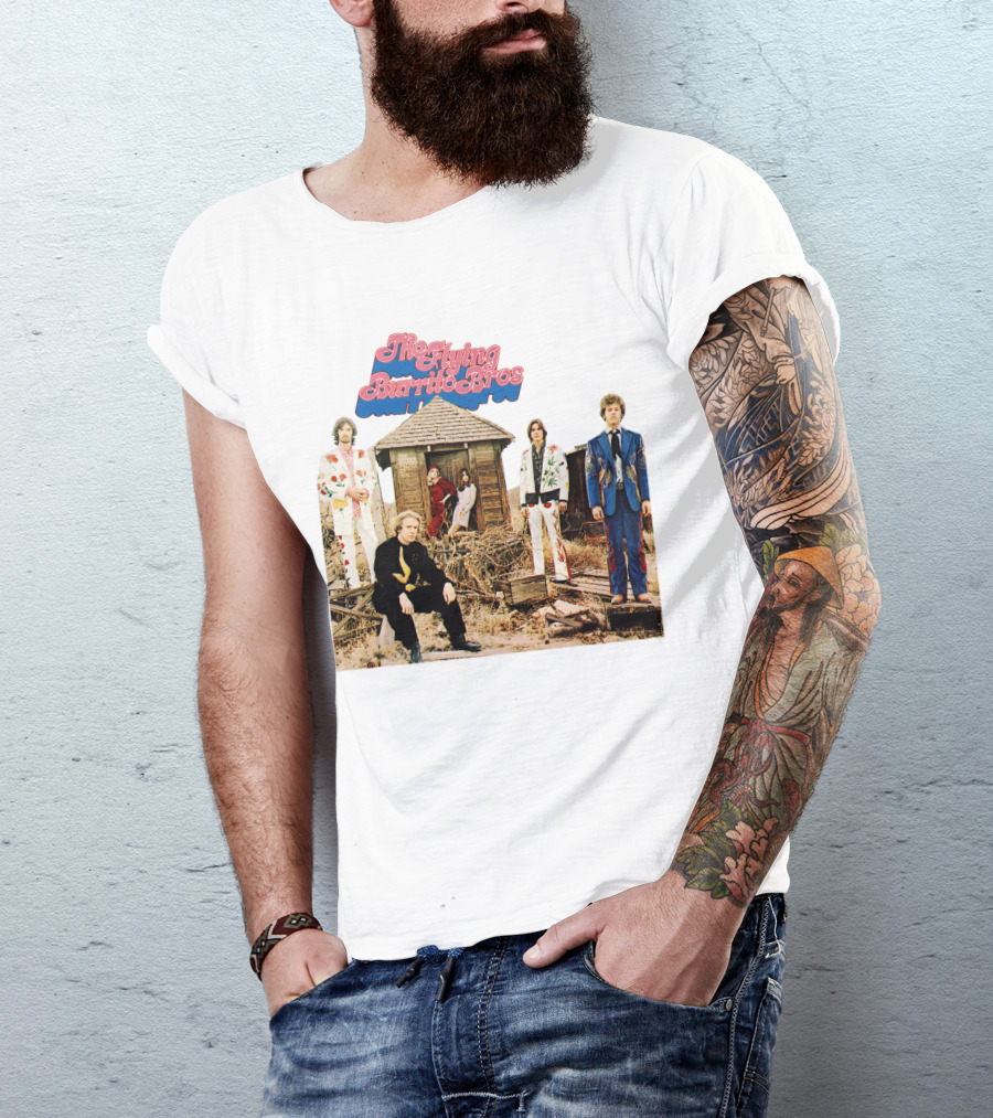 The Flying Burrito Bros The Gilded Palace Of Sin Album Cover Band Members In Colorful Suits T-Shirt