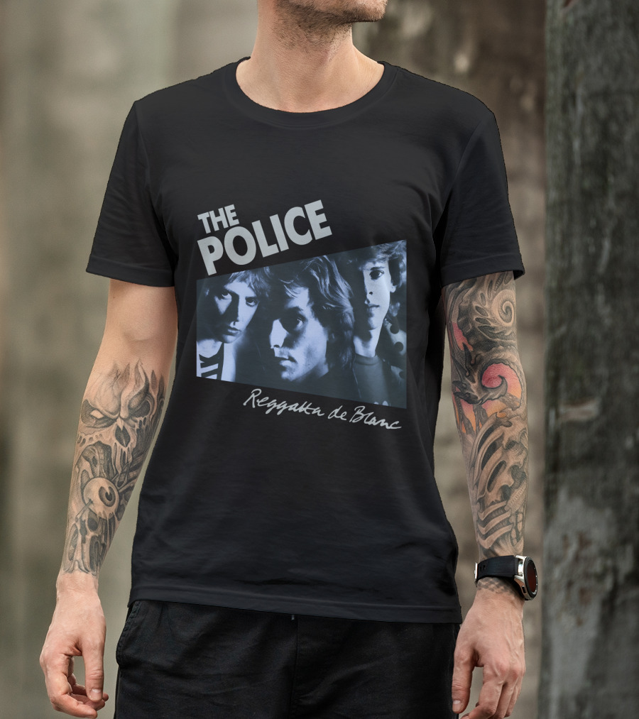 The Police Reggatta De Blanc Band Members Photo T-Shirt