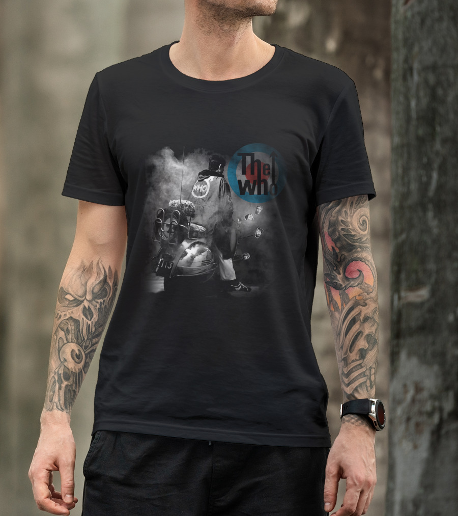 The Who Quadrophenia Mod Scene Vespa Scooters Rock Album Art T-Shirt