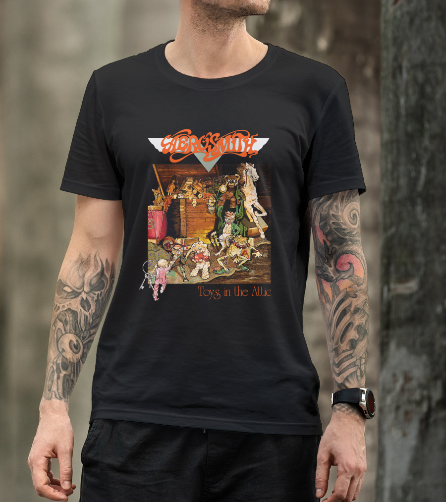 Aerosmith Toys In The Attic Album Cover T-Shirt